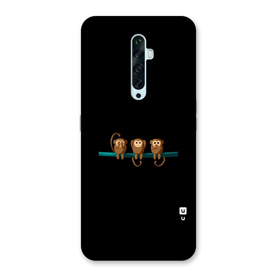 Three Cute Monkeys Back Case for Oppo Reno2 Z