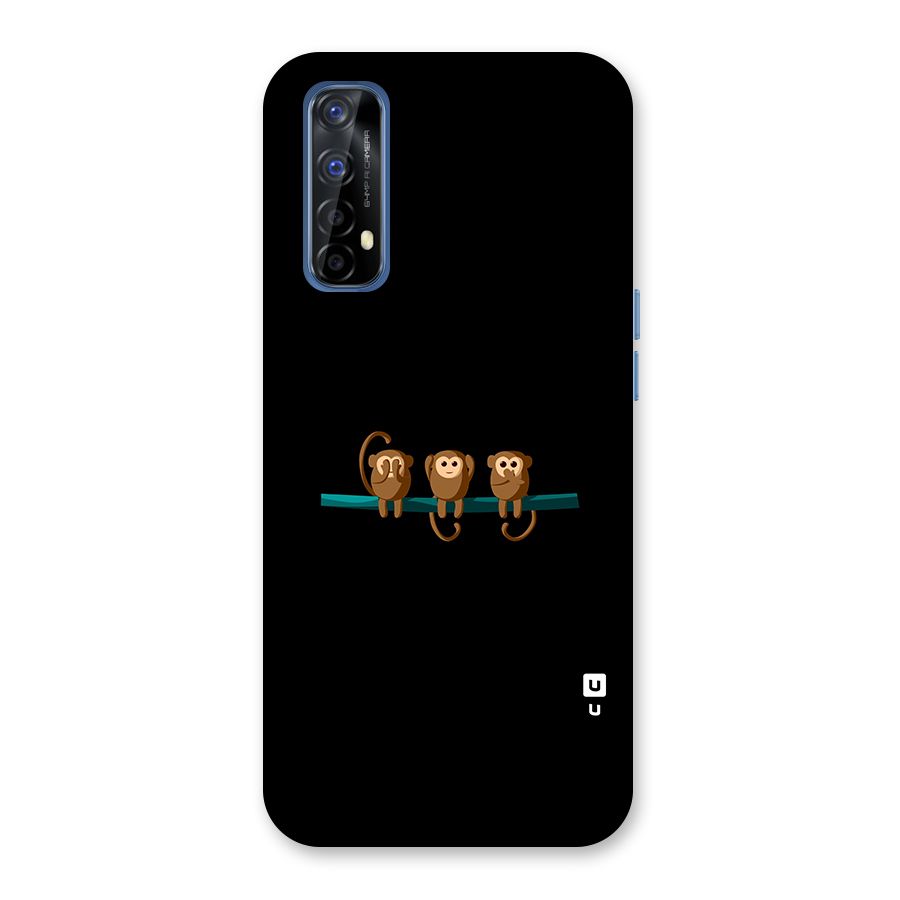 Three Cute Monkeys Back Case for Realme 7