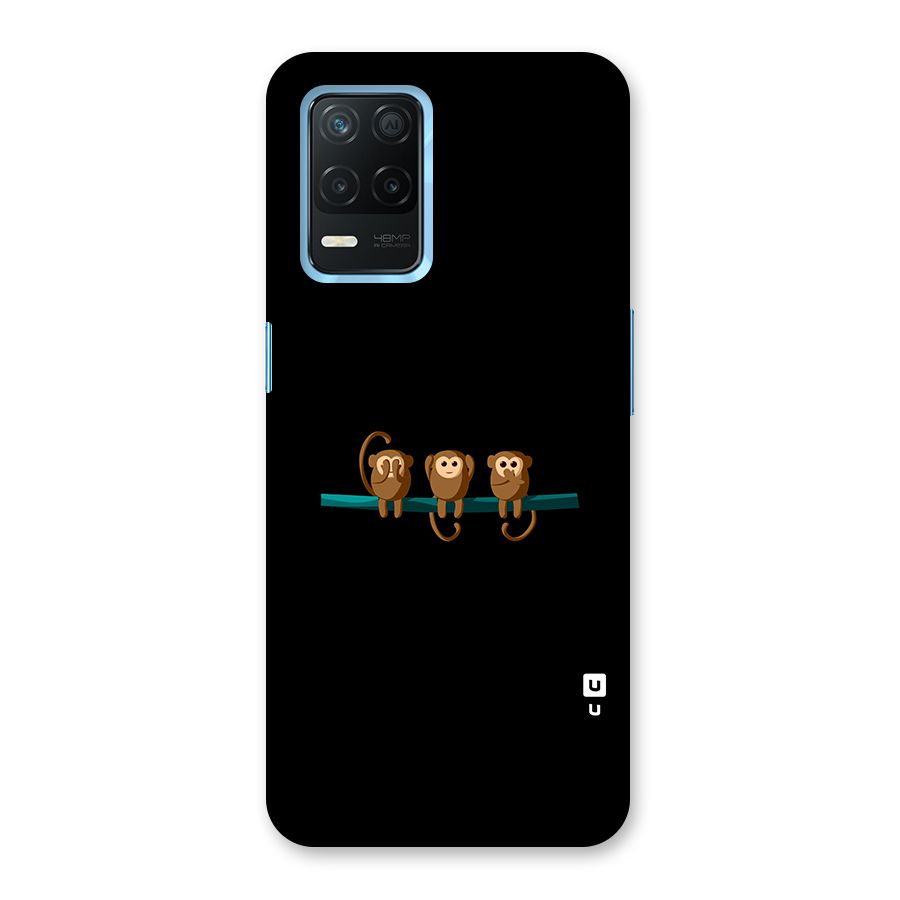 Three Cute Monkeys Back Case for Realme 8s 5G
