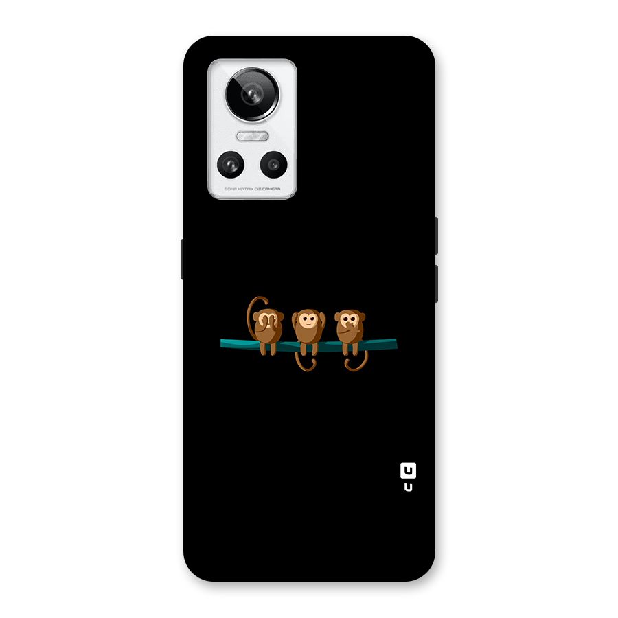 Three Cute Monkeys Back Case for Realme GT Neo 3