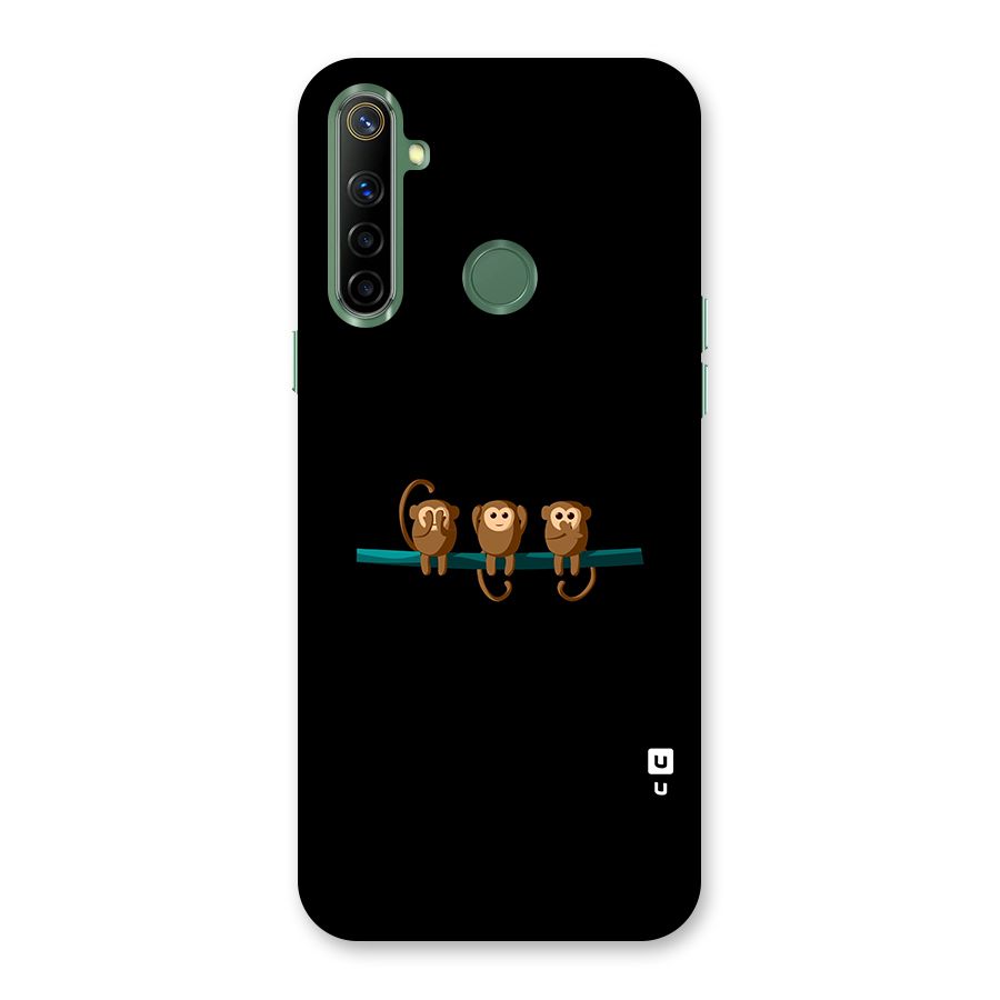 Three Cute Monkeys Back Case for Realme Narzo 10