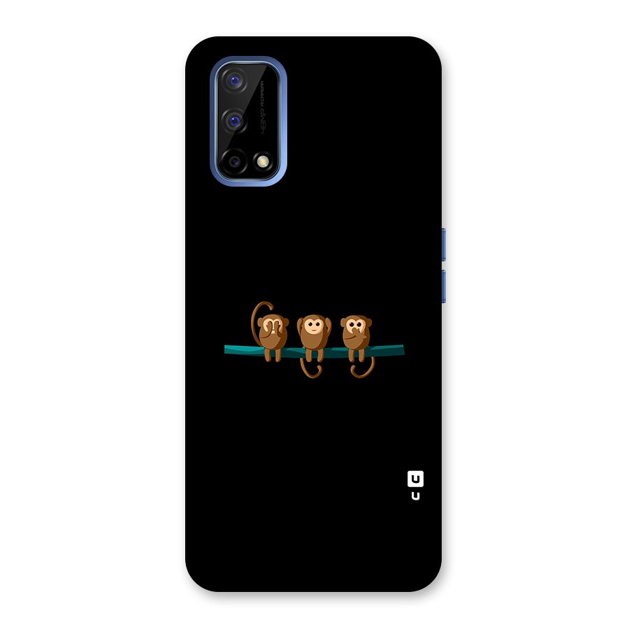 Three Cute Monkeys Back Case for Realme Narzo 30 Pro