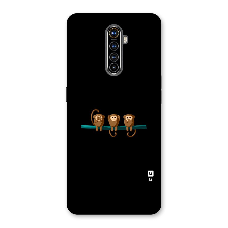 Three Cute Monkeys Back Case for Realme X2 Pro
