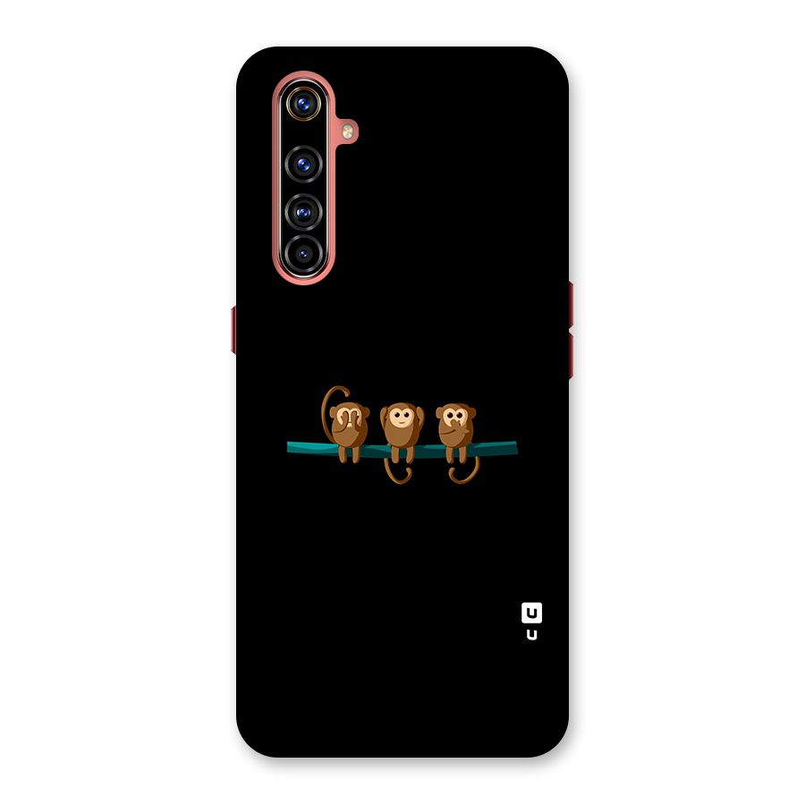 Three Cute Monkeys Back Case for Realme X50 Pro
