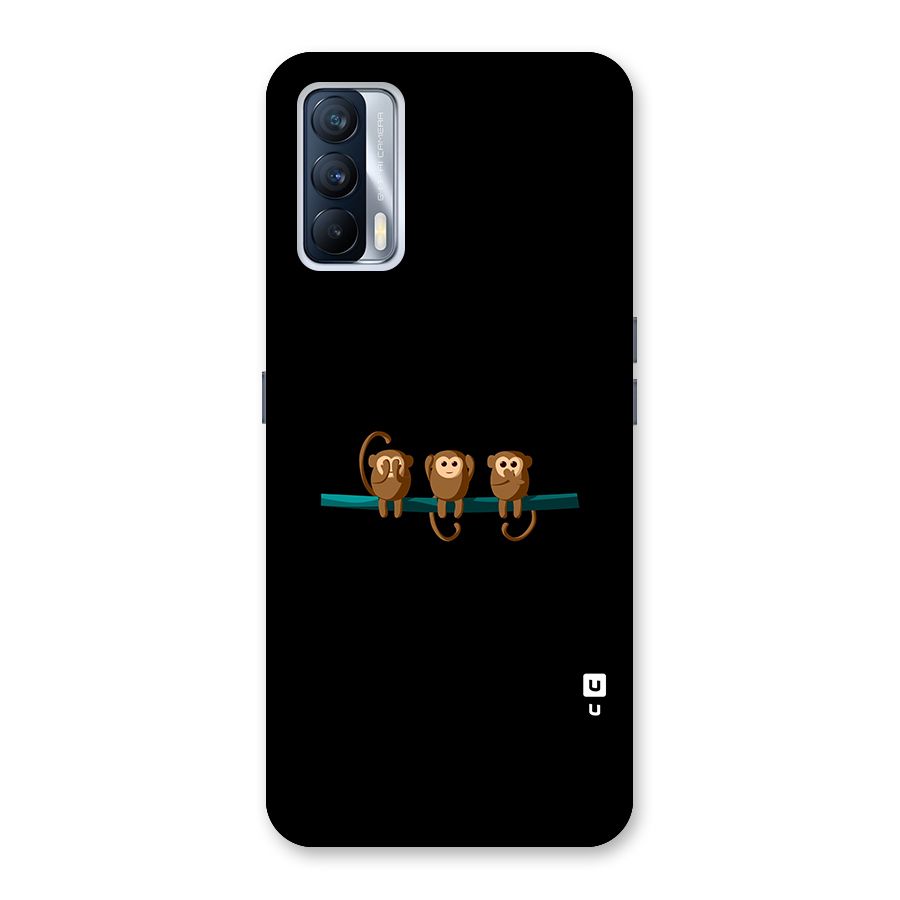 Three Cute Monkeys Back Case for Realme X7