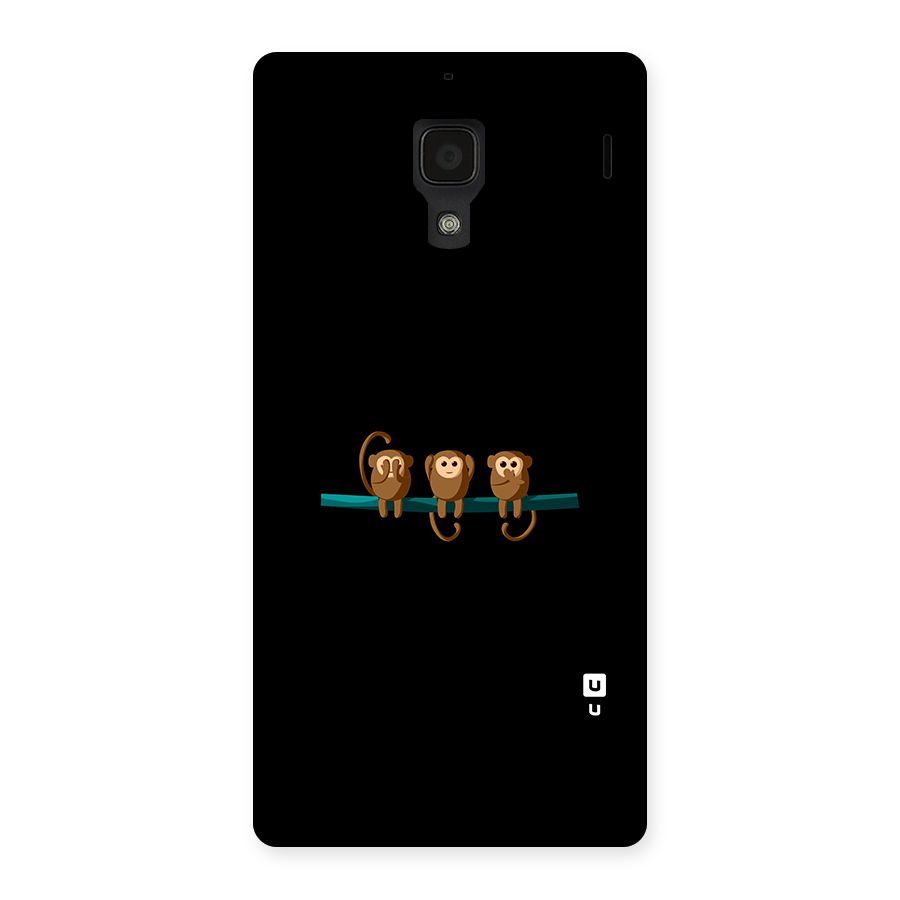 Three Cute Monkeys Back Case for Redmi 1S
