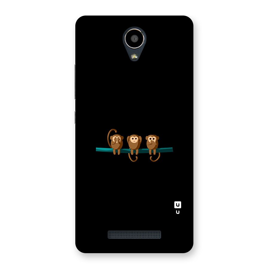 Three Cute Monkeys Back Case for Redmi Note 2