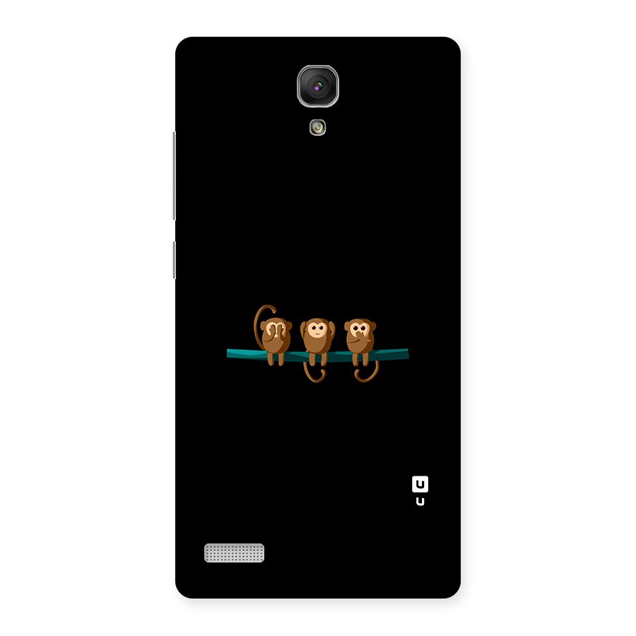 Three Cute Monkeys Back Case for Redmi Note Prime
