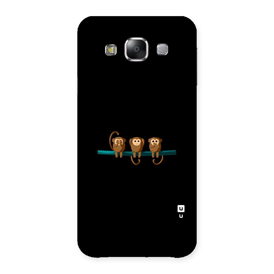 Three Cute Monkeys Back Case for Samsung Galaxy E5