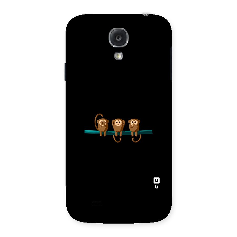Three Cute Monkeys Back Case for Samsung Galaxy S4