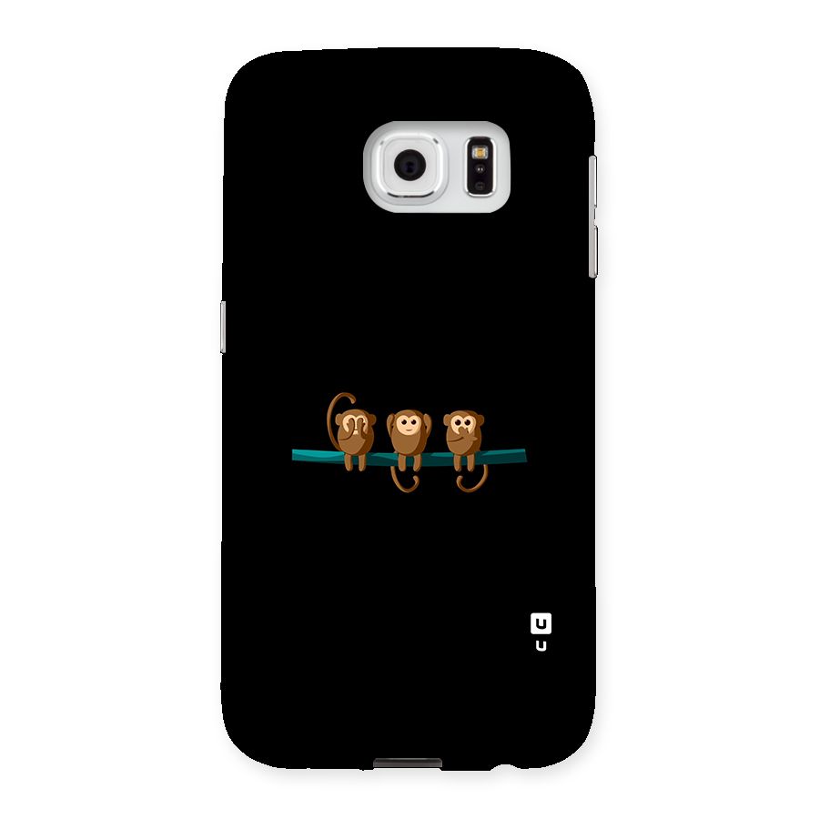 Three Cute Monkeys Back Case for Samsung Galaxy S6