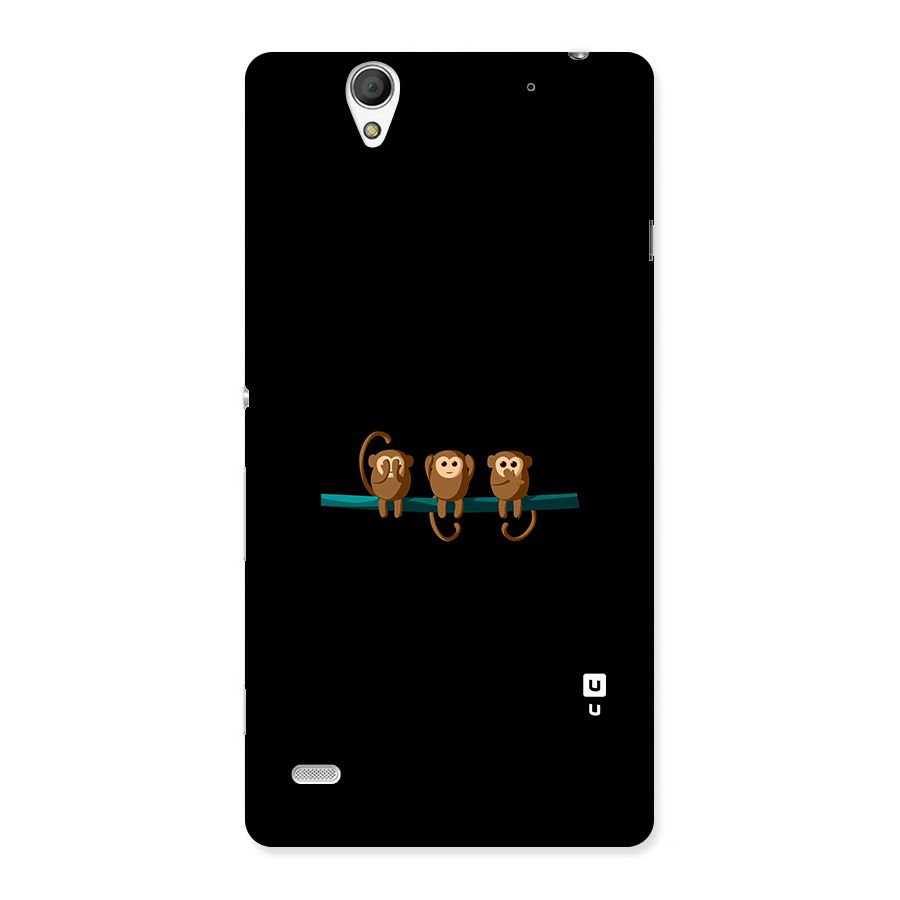 Three Cute Monkeys Back Case for Sony Xperia C4