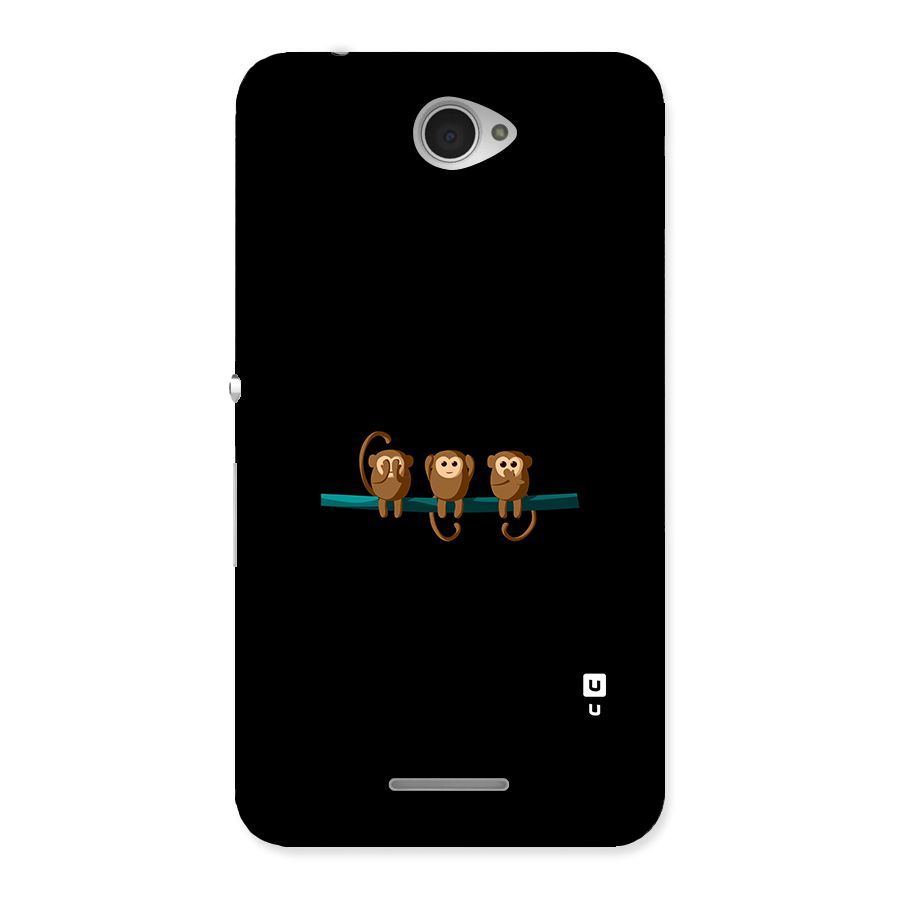 Three Cute Monkeys Back Case for Sony Xperia E4