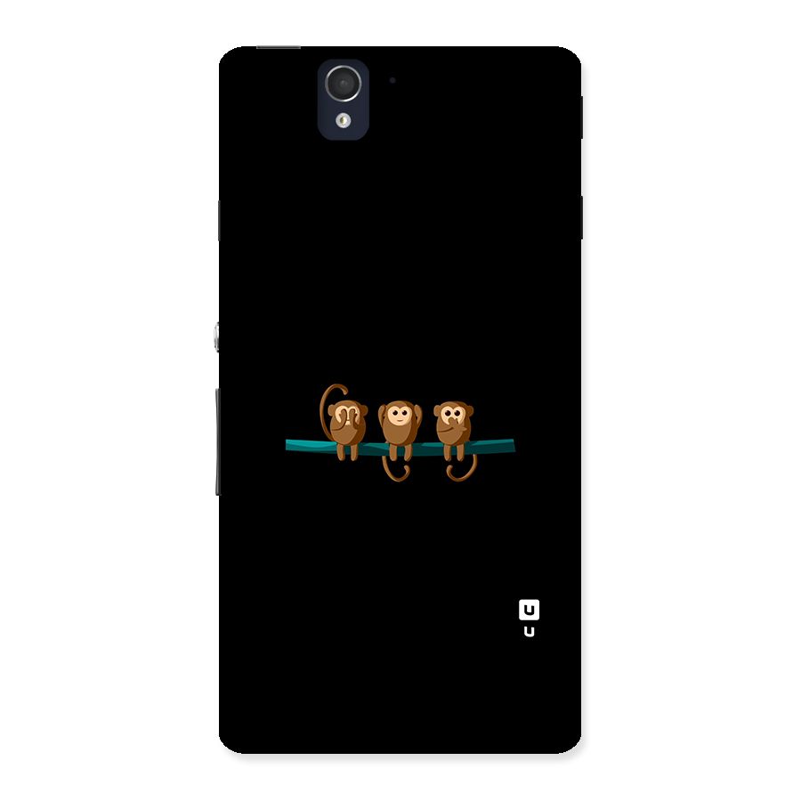 Three Cute Monkeys Back Case for Sony Xperia Z