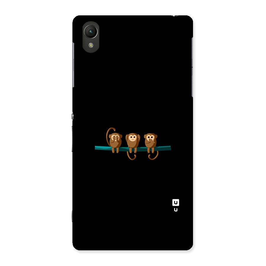 Three Cute Monkeys Back Case for Sony Xperia Z2