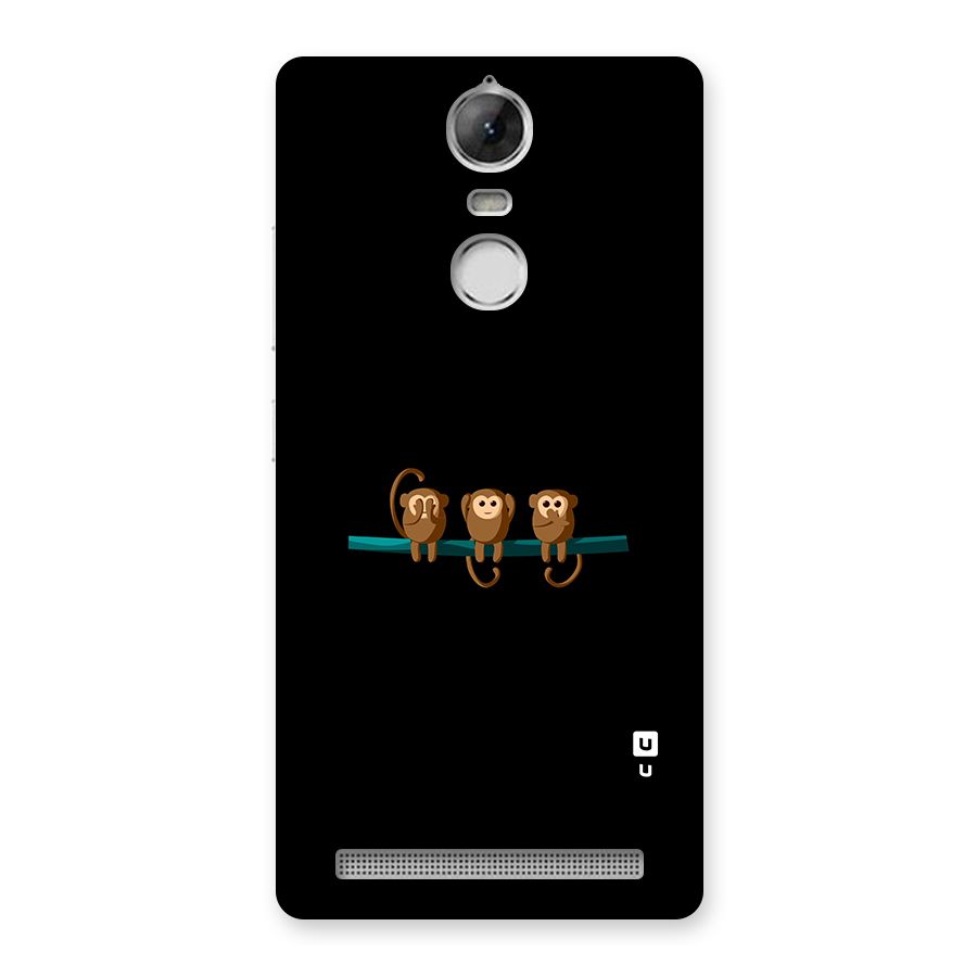 Three Cute Monkeys Back Case for Vibe K5 Note