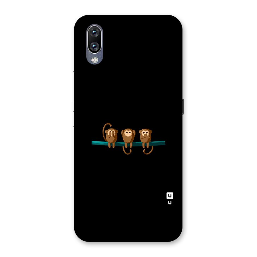 Three Cute Monkeys Back Case for Vivo NEX