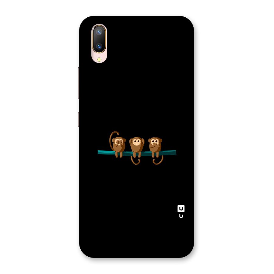 Three Cute Monkeys Back Case for Vivo V11 Pro