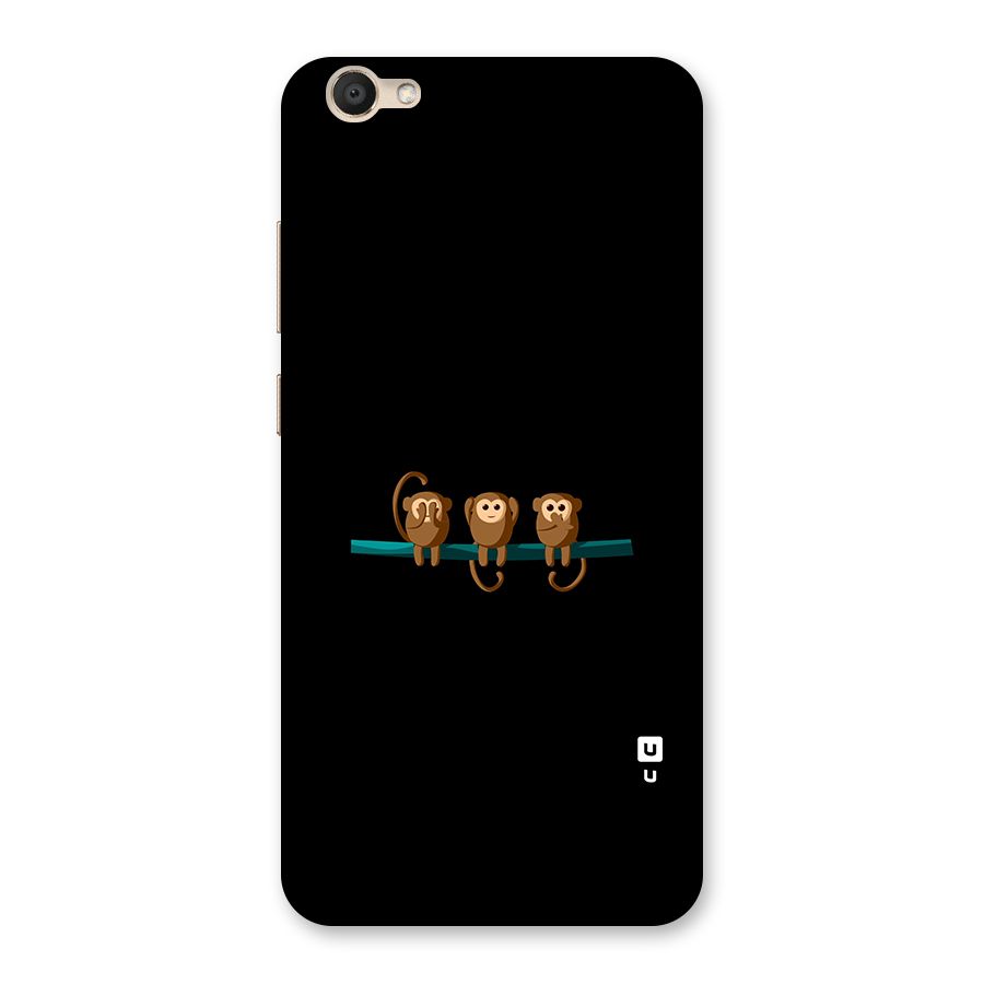Three Cute Monkeys Back Case for Vivo V5