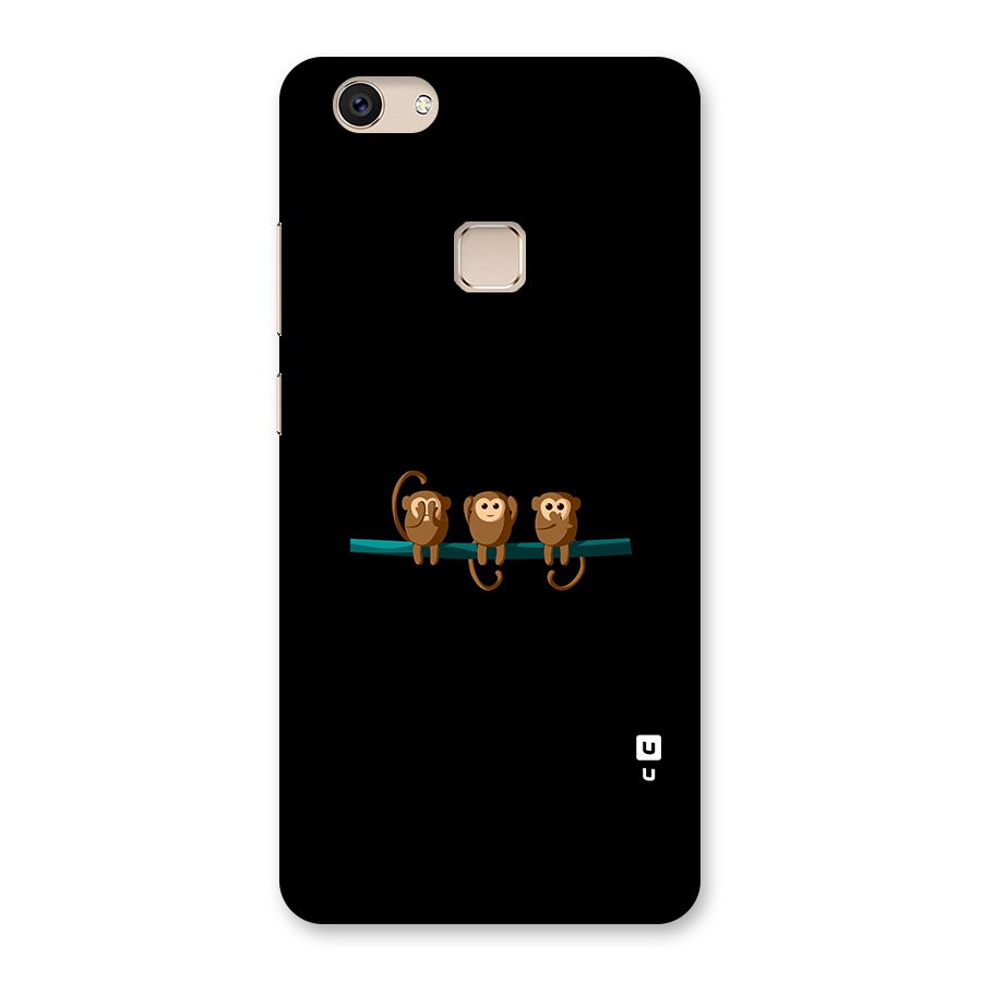 Three Cute Monkeys Back Case for Vivo V7