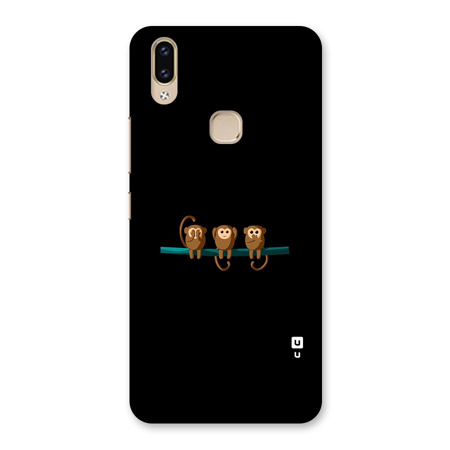 Three Cute Monkeys Back Case for Vivo V9 Youth