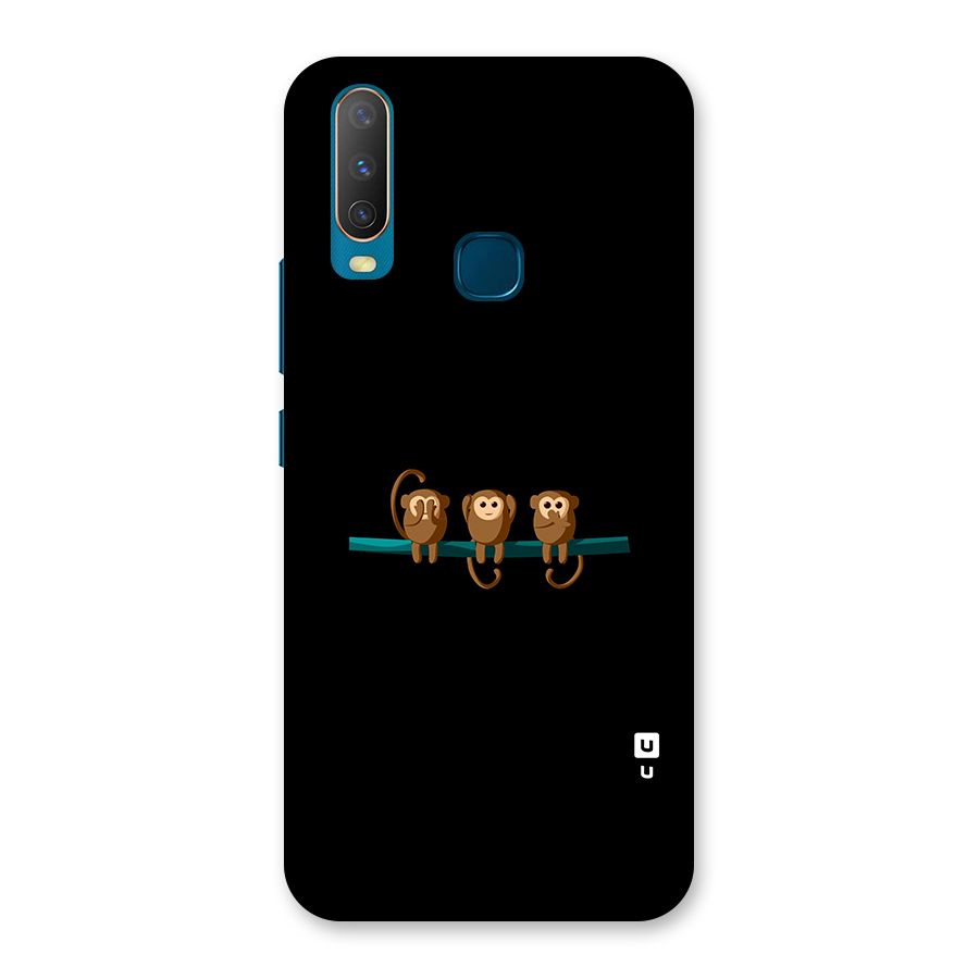 Three Cute Monkeys Back Case for Vivo Y11