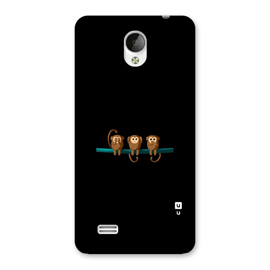 Three Cute Monkeys Back Case for Vivo Y21