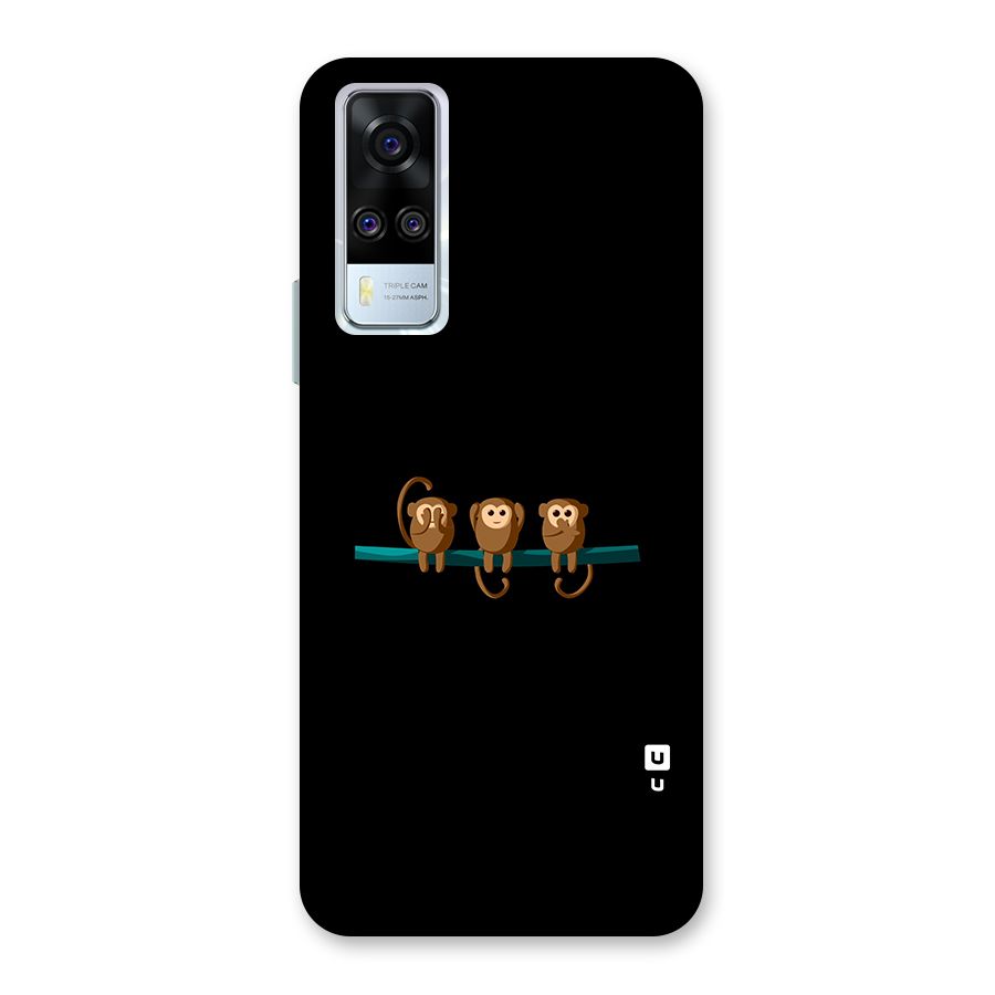 Three Cute Monkeys Back Case for Vivo Y31