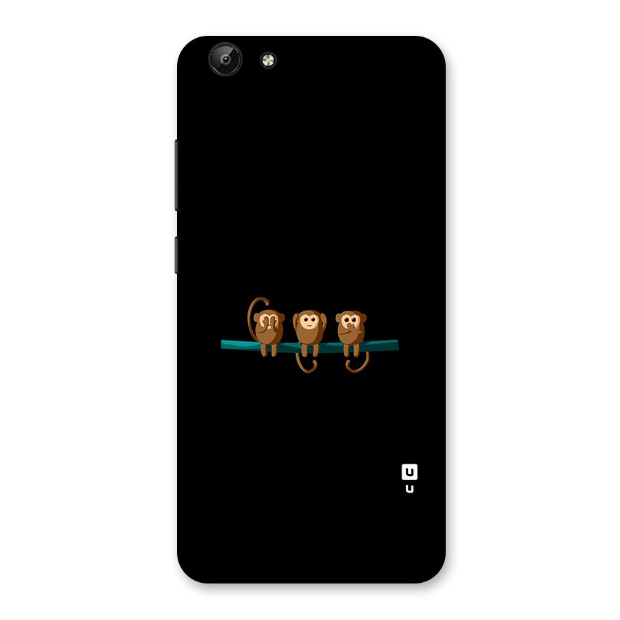 Three Cute Monkeys Back Case for Vivo Y69