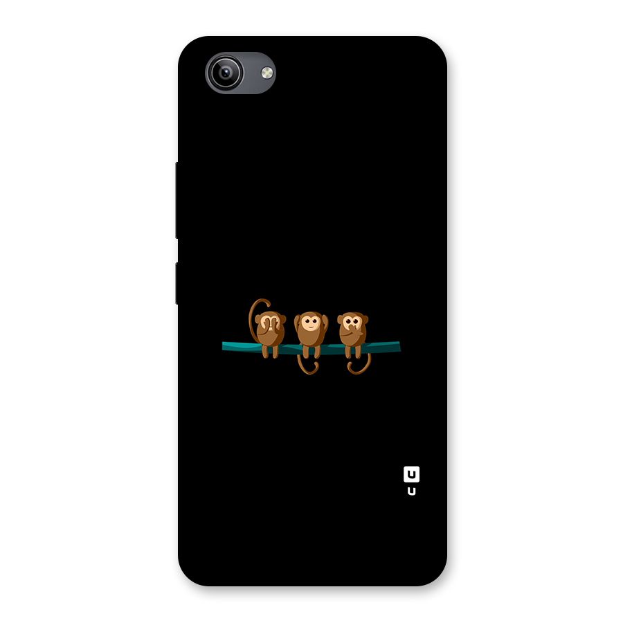 Three Cute Monkeys Back Case for Vivo Y81i