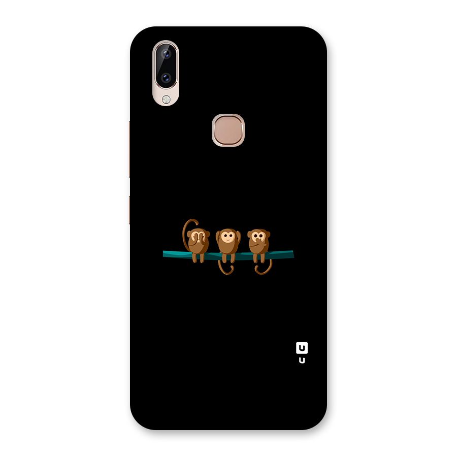 Three Cute Monkeys Back Case for Vivo Y83 Pro