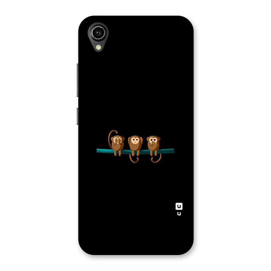 Three Cute Monkeys Back Case for Vivo Y90