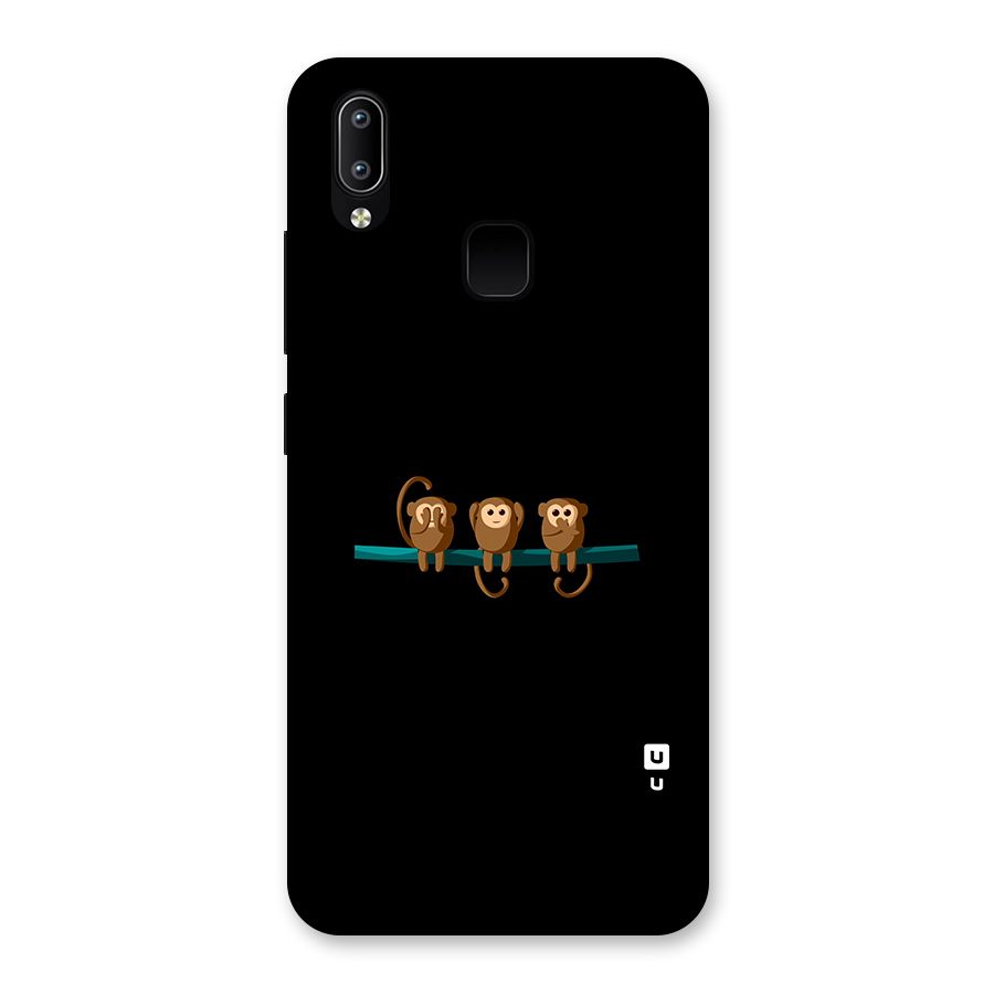 Three Cute Monkeys Back Case for Vivo Y93