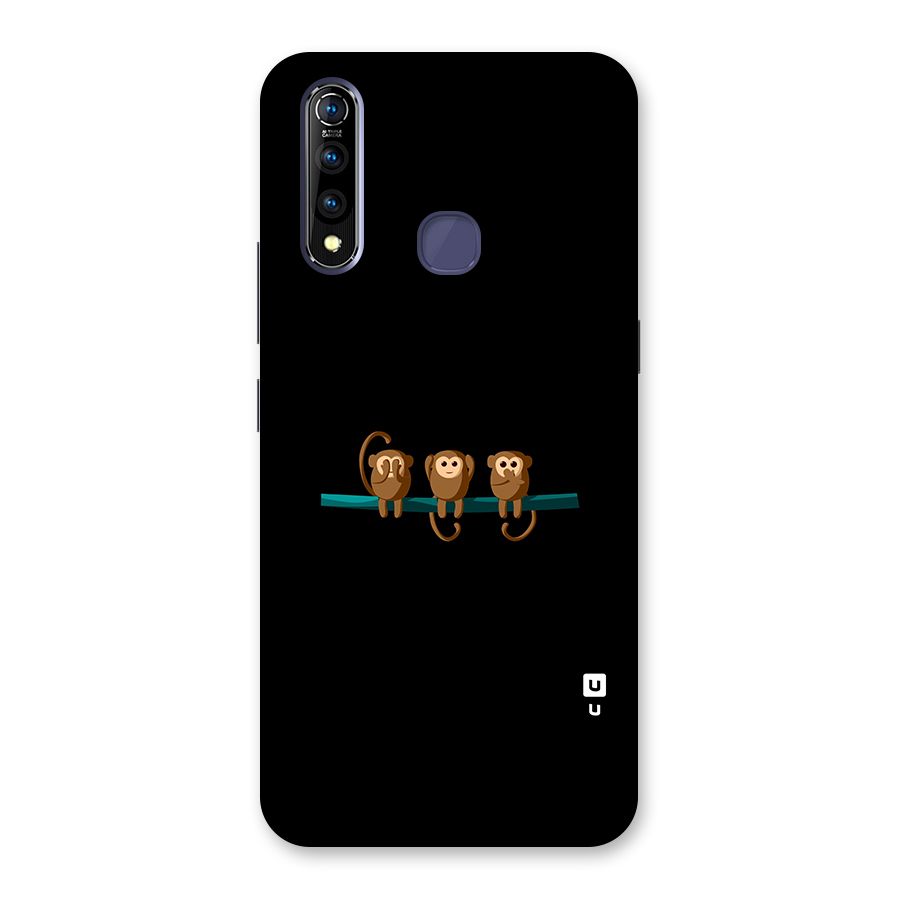 Three Cute Monkeys Back Case for Vivo Z1 Pro
