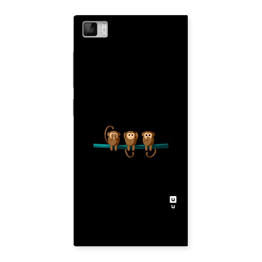 Three Cute Monkeys Back Case for Xiaomi Mi3