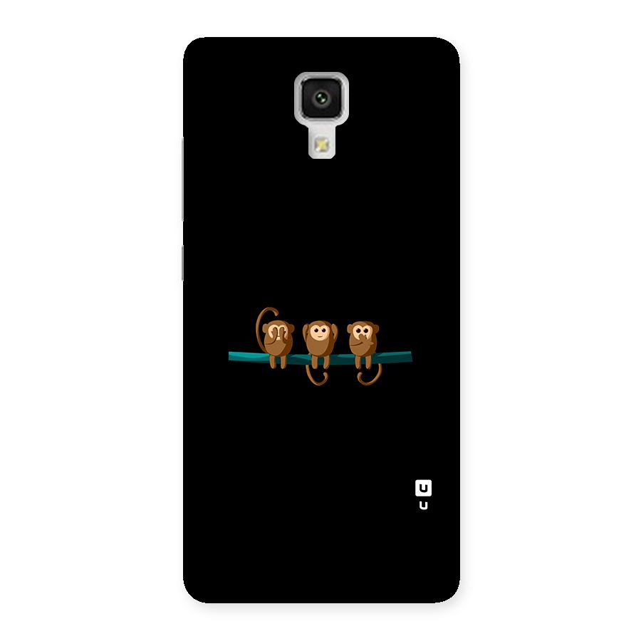 Three Cute Monkeys Back Case for Xiaomi Mi 4