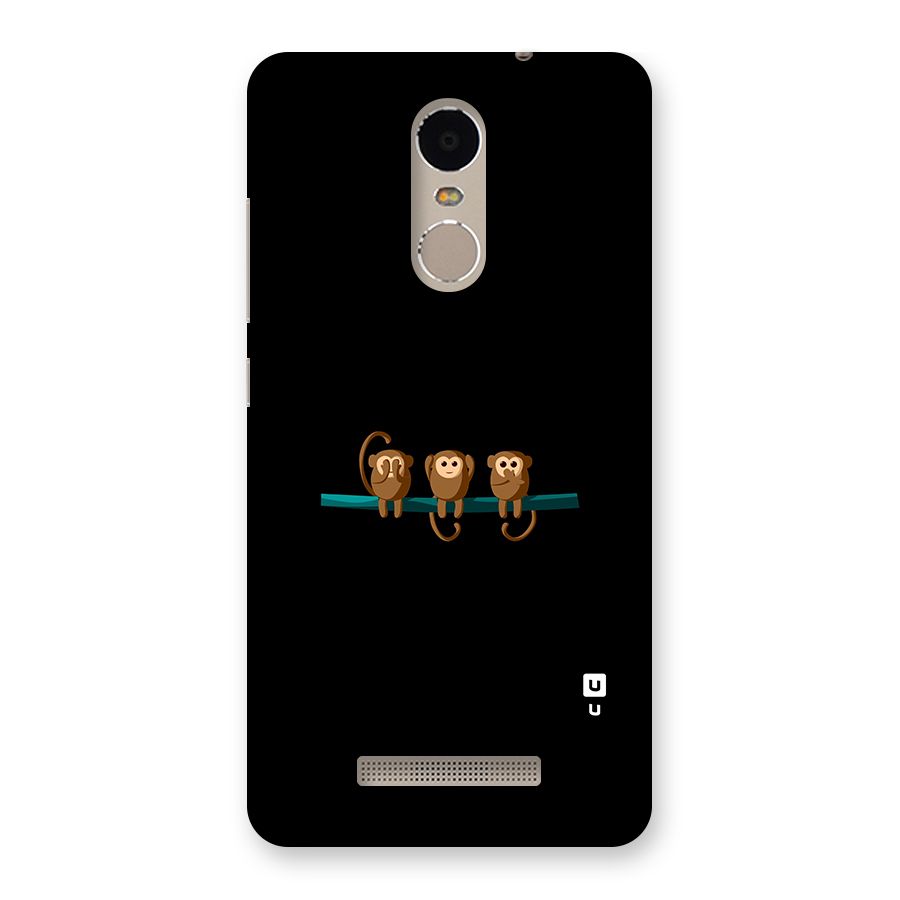 Three Cute Monkeys Back Case for Xiaomi Redmi Note 3