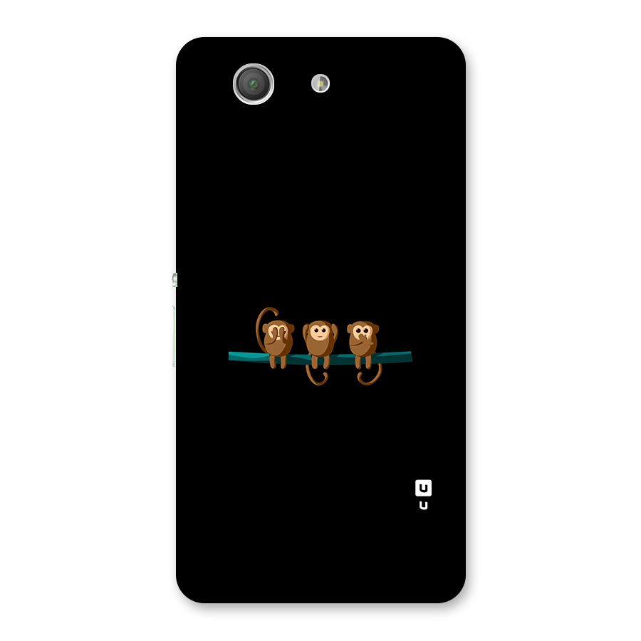 Three Cute Monkeys Back Case for Xperia Z3 Compact