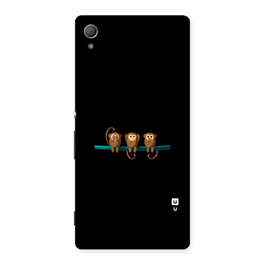 Three Cute Monkeys Back Case for Xperia Z3 Plus