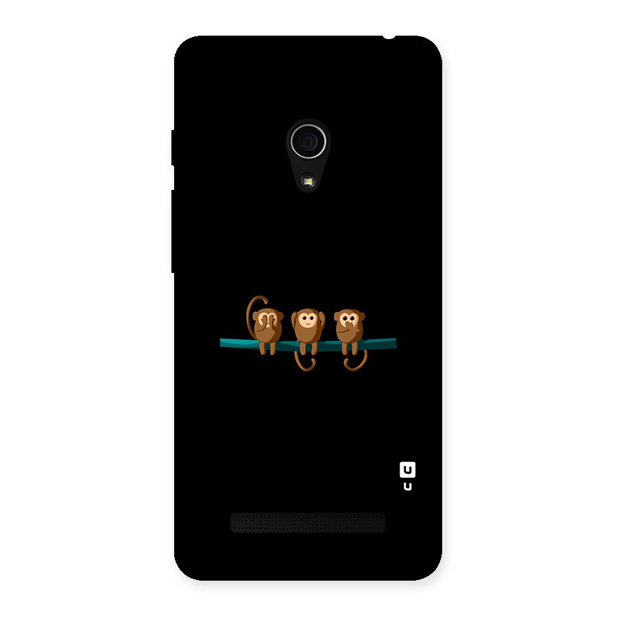 Three Cute Monkeys Back Case for Zenfone 5