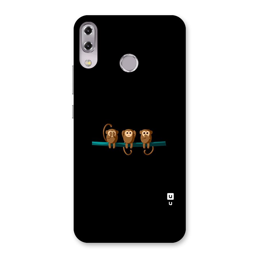 Three Cute Monkeys Back Case for Zenfone 5Z