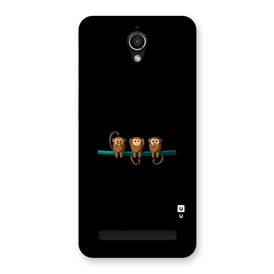Three Cute Monkeys Back Case for Zenfone Go