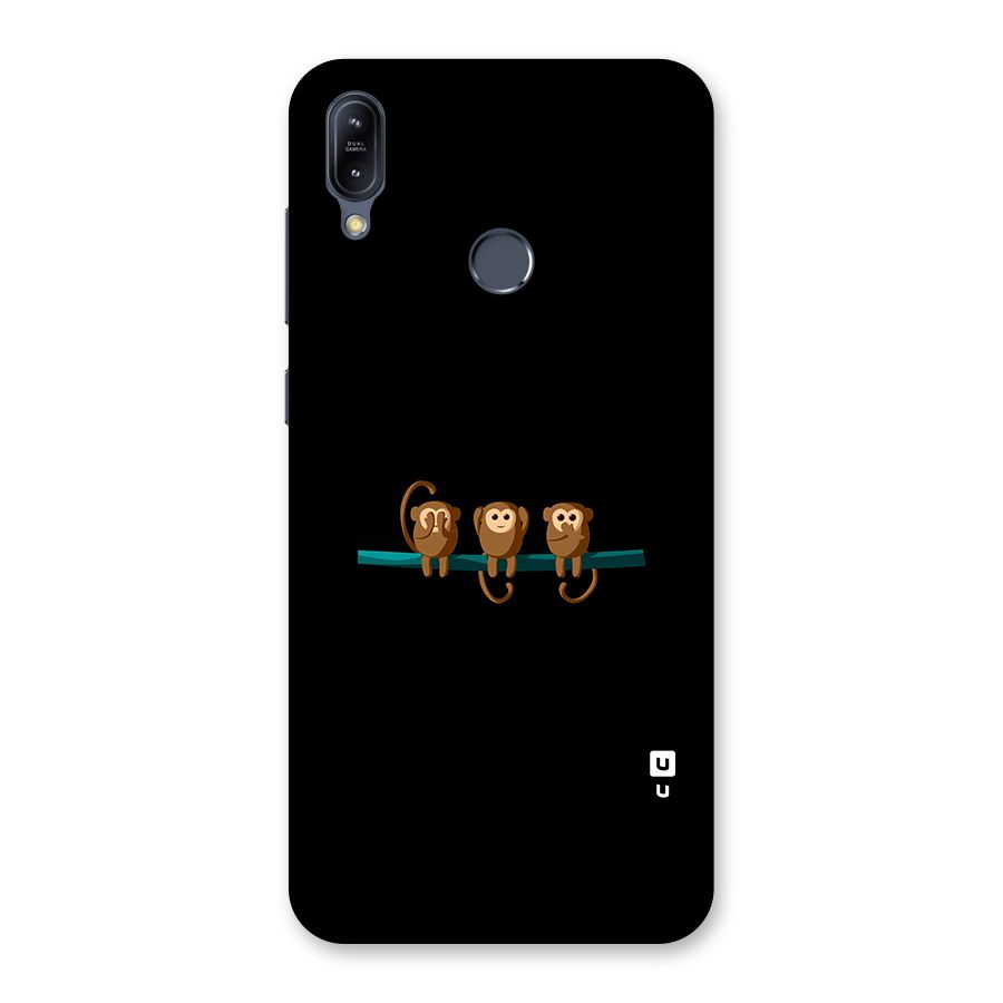 Three Cute Monkeys Back Case for Zenfone Max M2
