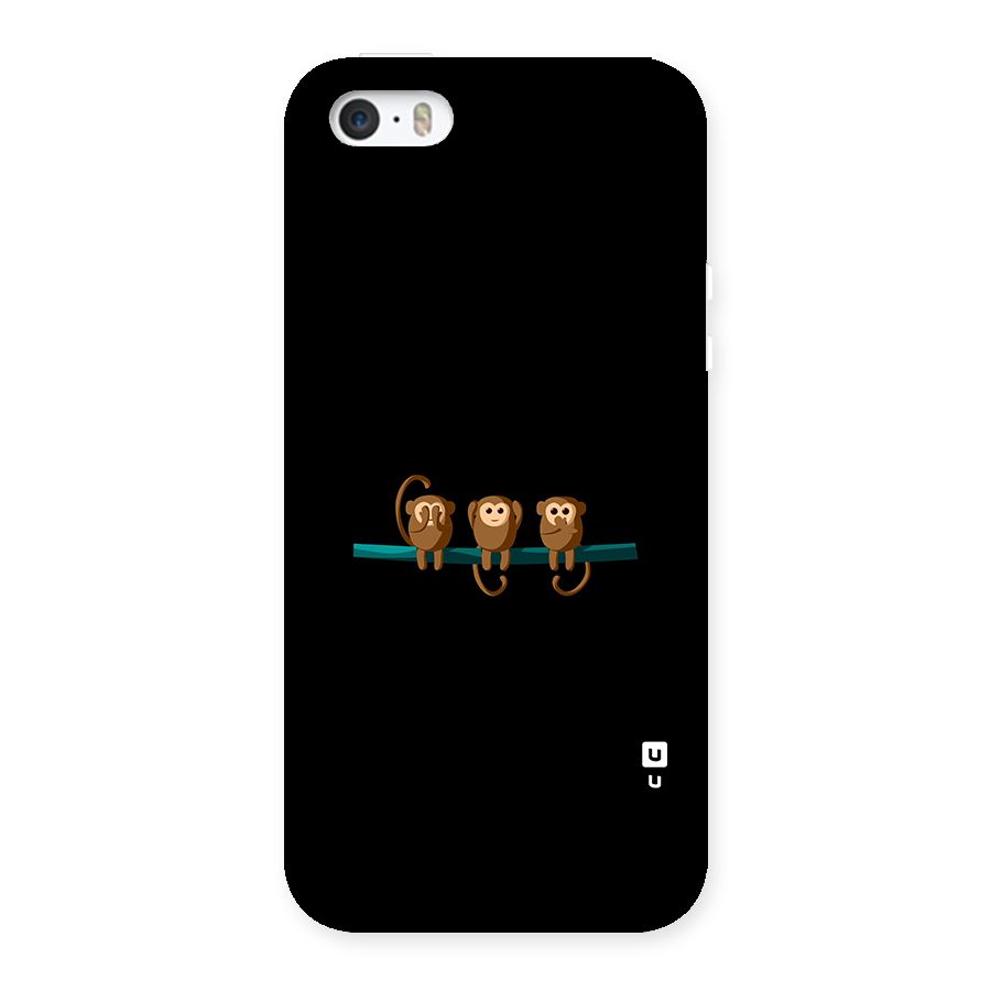 Three Cute Monkeys Back Case for iPhone 5 5S