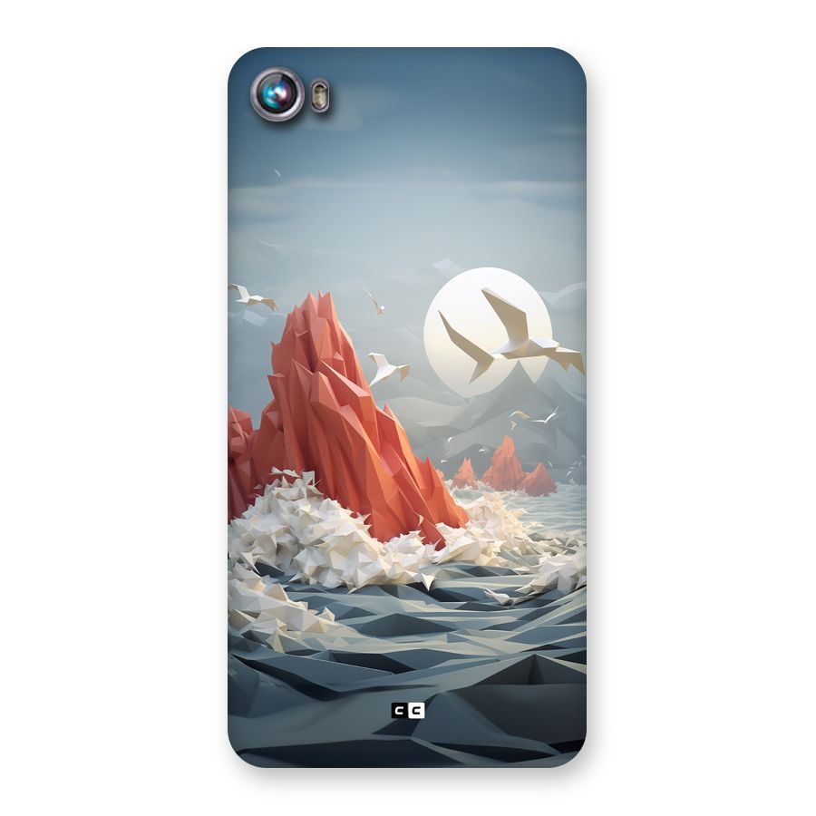 Three Dimension Sea Back Case for Canvas Fire 4 (A107)