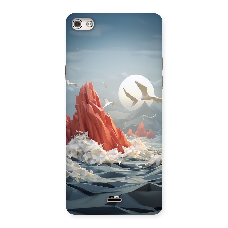 Three Dimension Sea Back Case for Canvas Silver 5