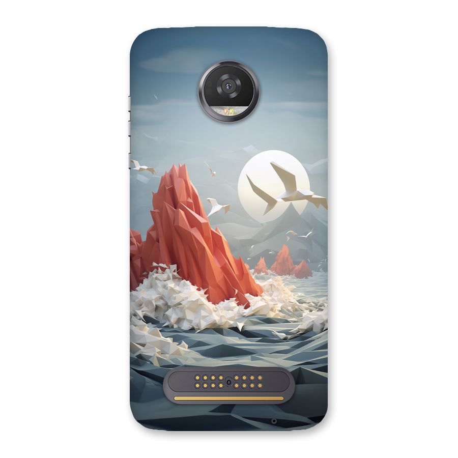 Three Dimension Sea Back Case for Moto Z2 Play