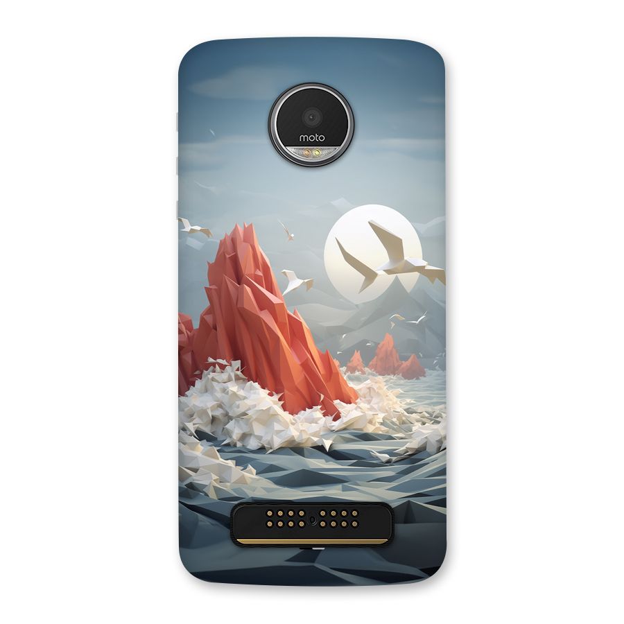 Three Dimension Sea Back Case for Moto Z Play
