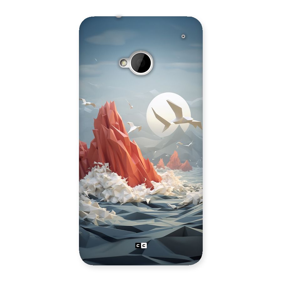 Three Dimension Sea Back Case for One M7 (Single Sim)