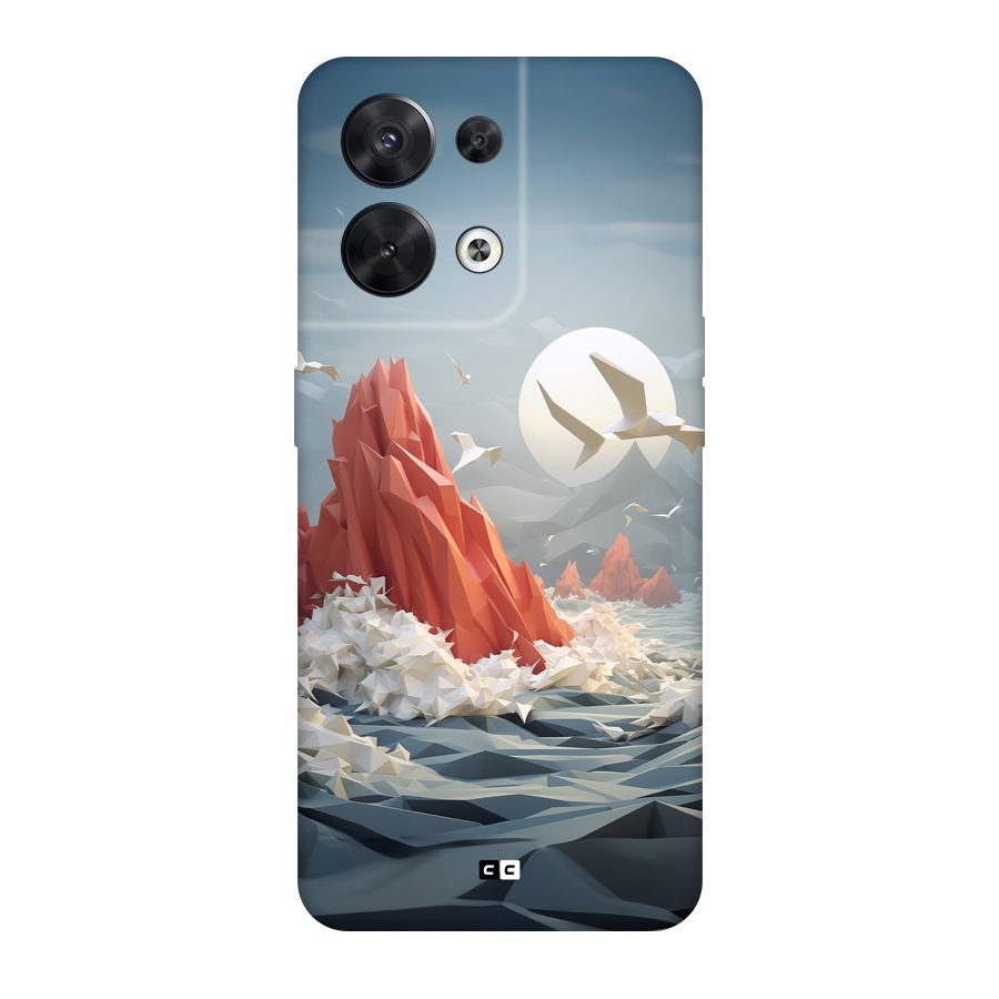 Three Dimension Sea Back Case for Oppo Reno8 5G
